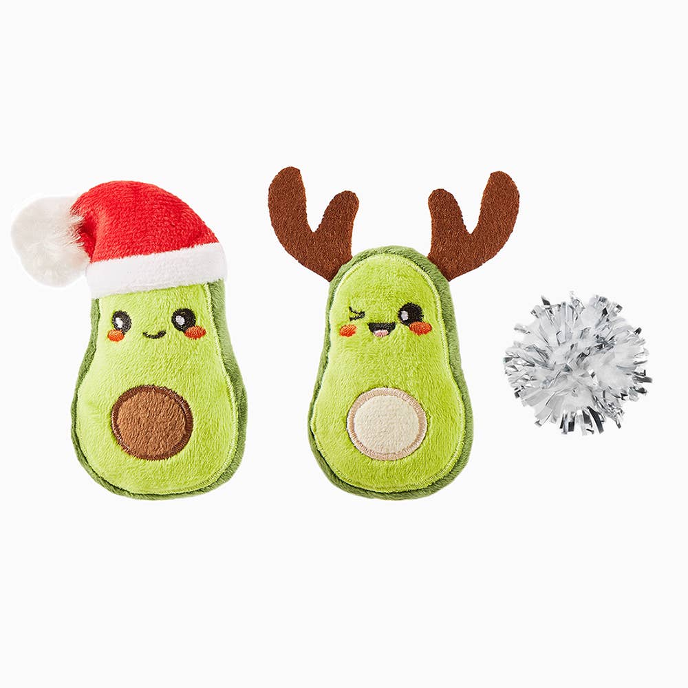Hugsmart Products Inc - Wholesale Pet Toy Set - Cat - HugSmart Pet - Holiday Feline  | Avocado Christmas - Cat Toy0