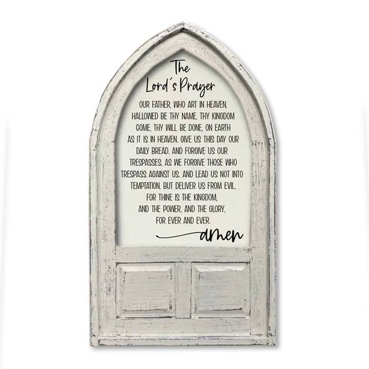 Small Arched Framed The Lord's Prayer for wholesale by Jarmz Designs