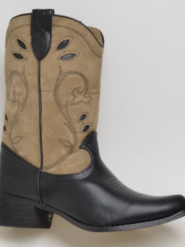 SWEET MAGIC SHOES & BAGS - Wholesale Cowboy Boots - Women's - COUNTRY-STYLE FAUX LEATHER BOOT1