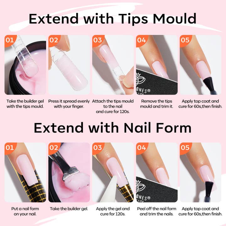 Modelones - Wholesale Nailcare Set - Butterfly Garden - Non-Stick Hands Solid Builder Gel 20g