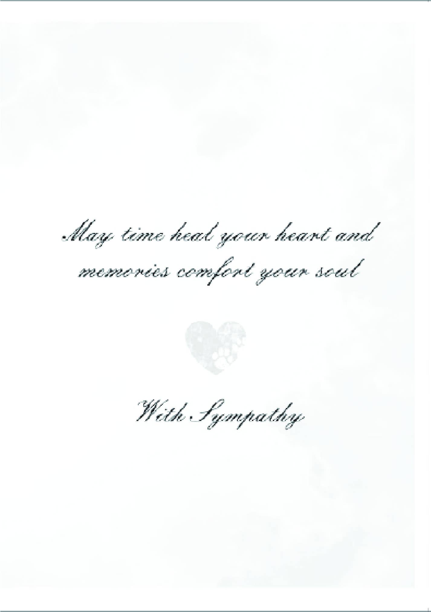 Dog Speak - Vente Carte de condoléances - Sympathie - Pawprints In Heaven4