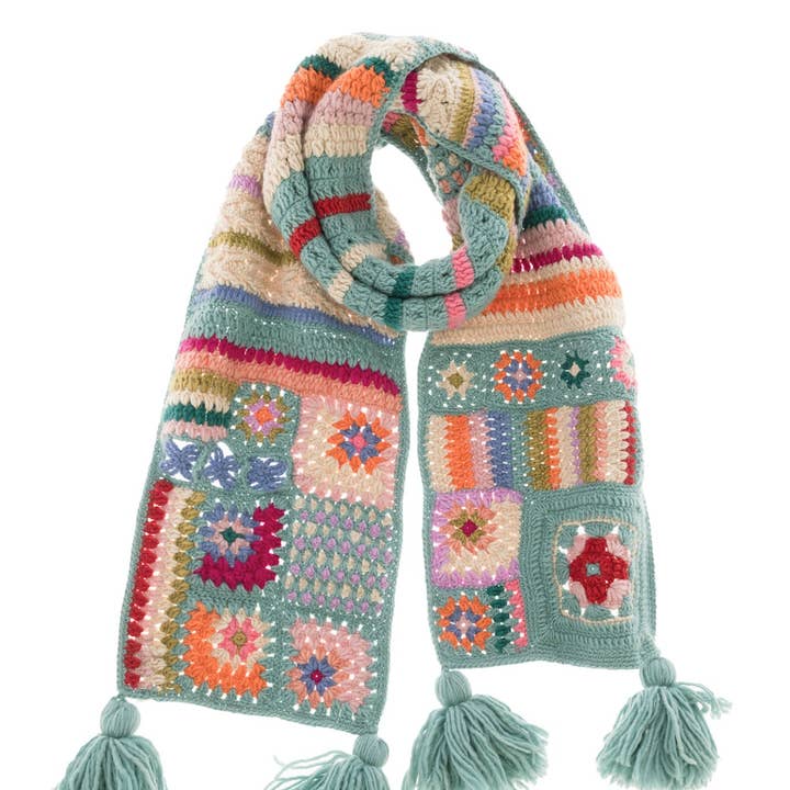 Écharpe au crochet Woodstock pour la vente par French Knot