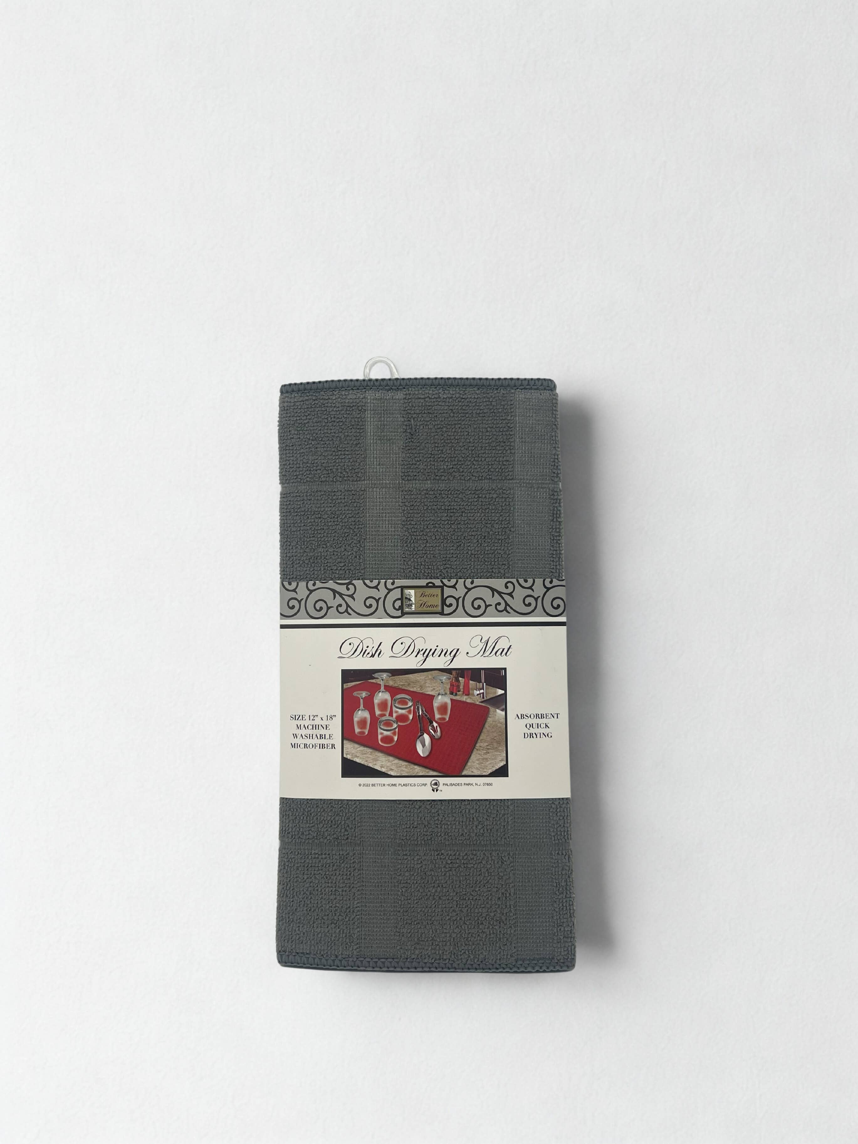 USA HomeMax - Wholesale Dish Drying Mat/Rack - 12x18" Better Home Microfiber Dish Drying Mat Asst Colors1