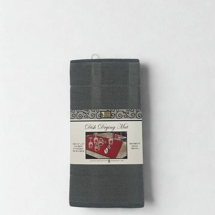 USA HomeMax - Vente Tapis à vaisselle - Tapis de séchage pour vaisselle en microfibre Better Home 12x18" couleurs assorties1