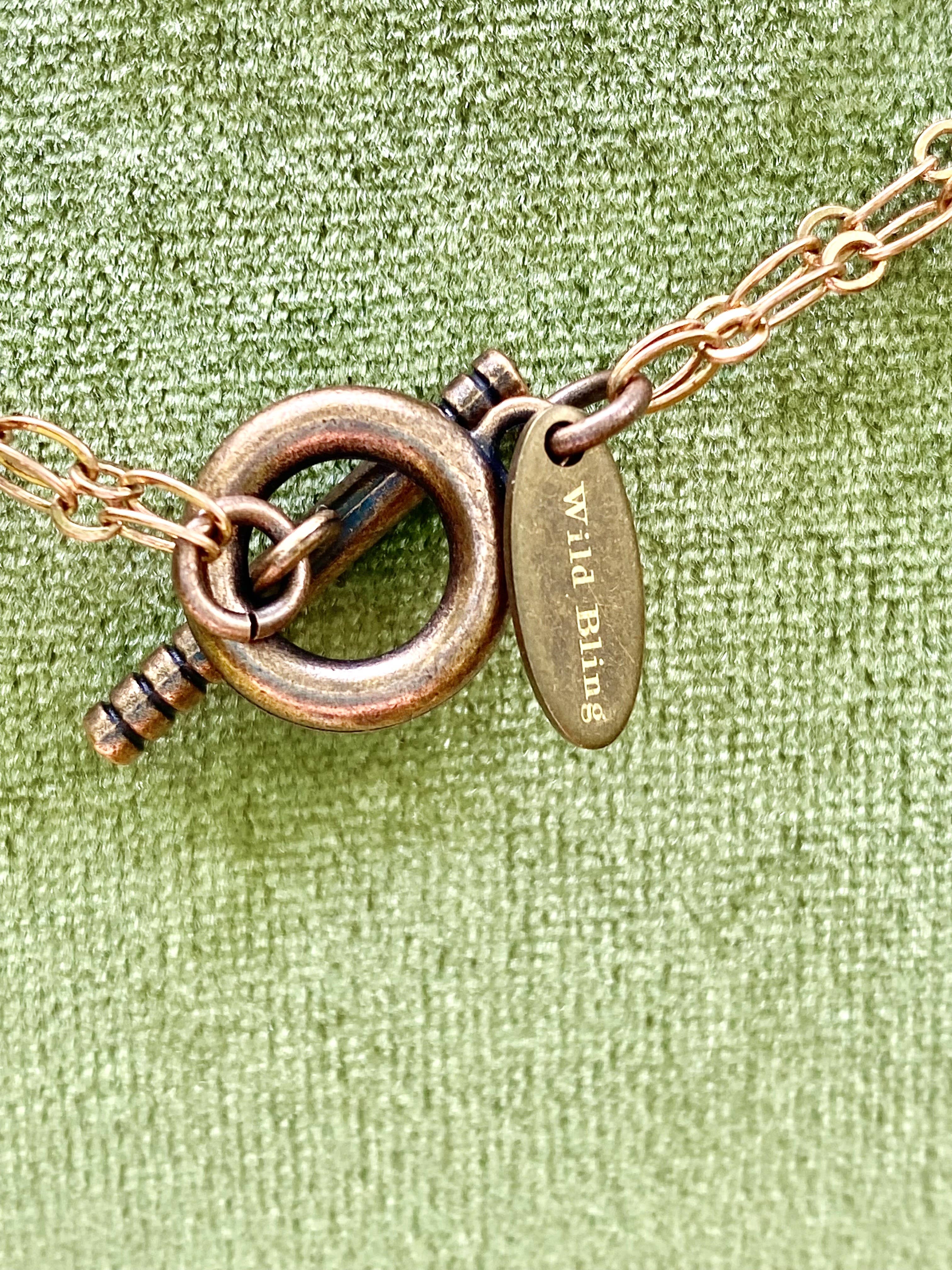 The Posh’mina - Vente Colliers à pendentif - Collier en véritable orchidée géante - Cuivre électroformé6