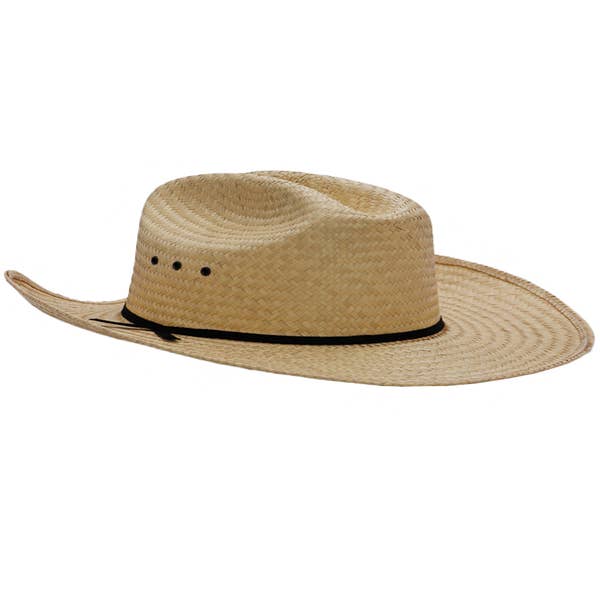 Wholesale Men's Cattleman Natural Straw Western Tejana Cowboy Hat for your  store - Faire