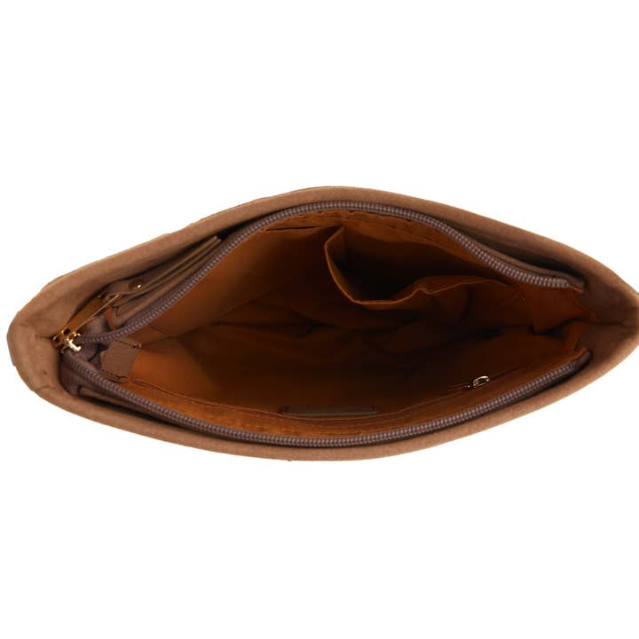 Thomas and Lee Company - Vendita all'ingrosso Borsa a tracolla - Donna - Borsa a secchiello con frange in stile occidentale - Tracolla venduta separatamente