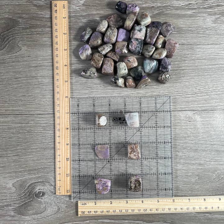 Keystone Crystals - Wholesale Spiritual Stone/Crystal - Charoite Tumbled Stones – 1LB Bulk Wholesale Lot2