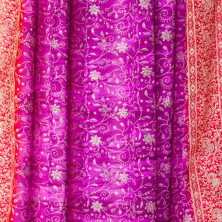 Colors By Padmini - Wholesale Curtain - Purple Haze Home Collection Light-filtering Sari Curtains3