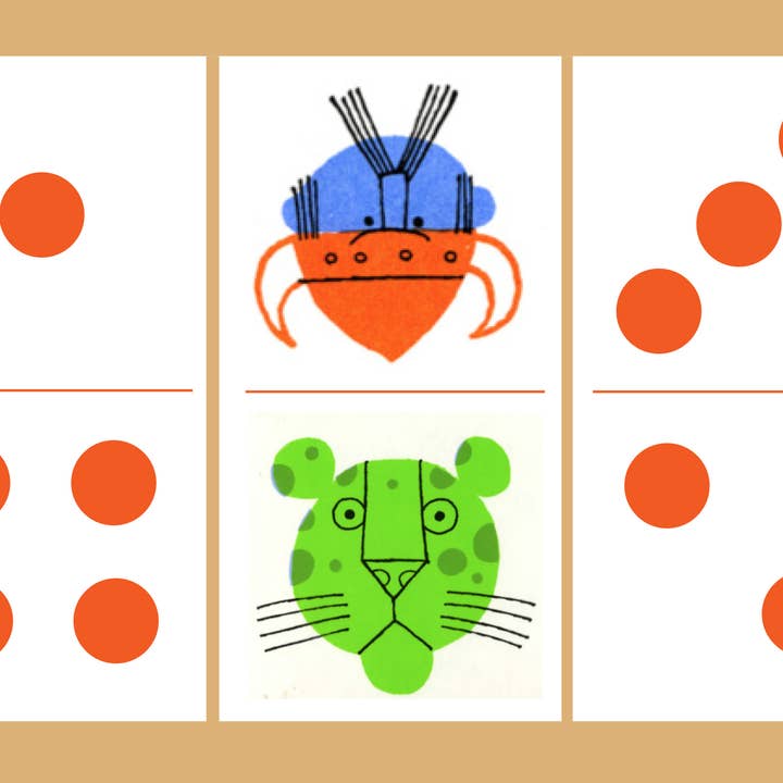 Jeu de dominos et d'association double face Ed Emberley pour la vente par AMMO Books