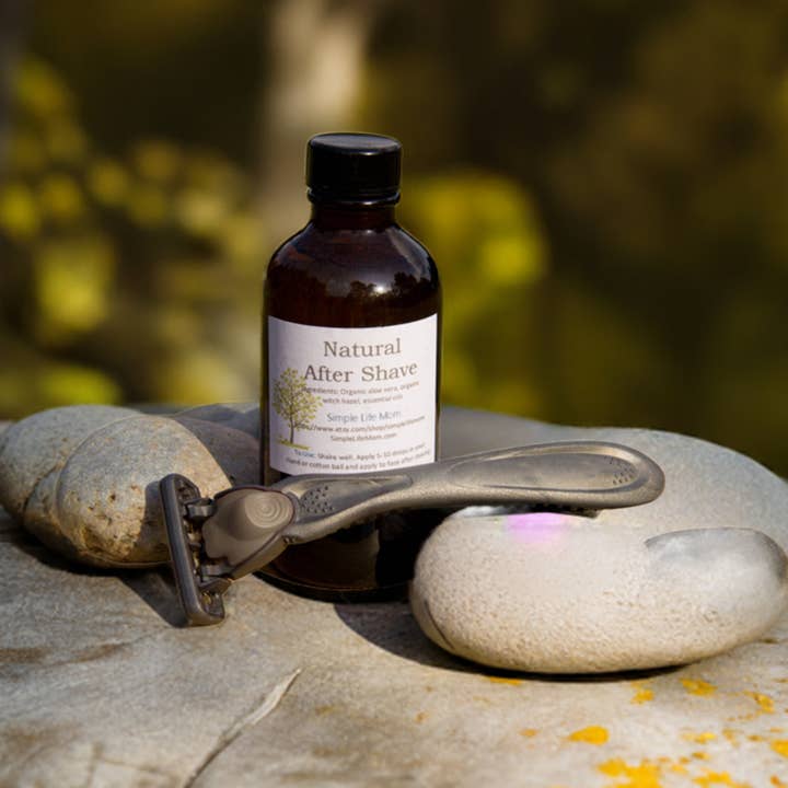 Simple Life Mom - Wholesale Aftershave – Men’s - MENS AFTER SHAVE Splash and Toner - 100 natural, organic, gift, with aloe vera, witch hazel and essential oils, natural skin care for man1