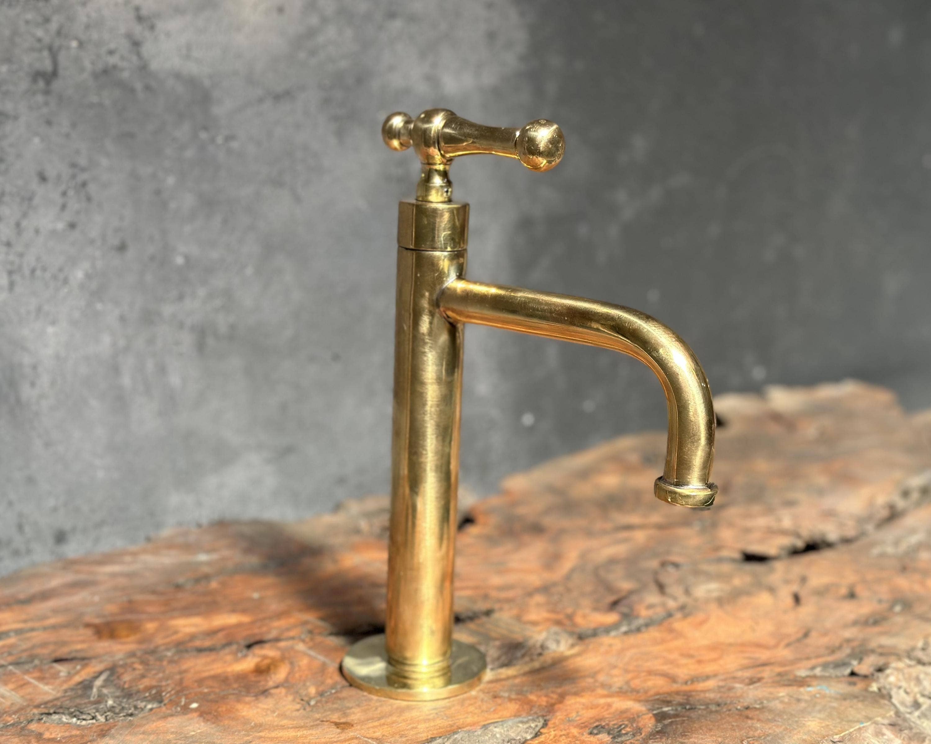 Artihand - Wholesale Kitchen Tool/Gadget - Unlacquered Brass Bathroom Faucet, Victorian Bathroom Faucet2