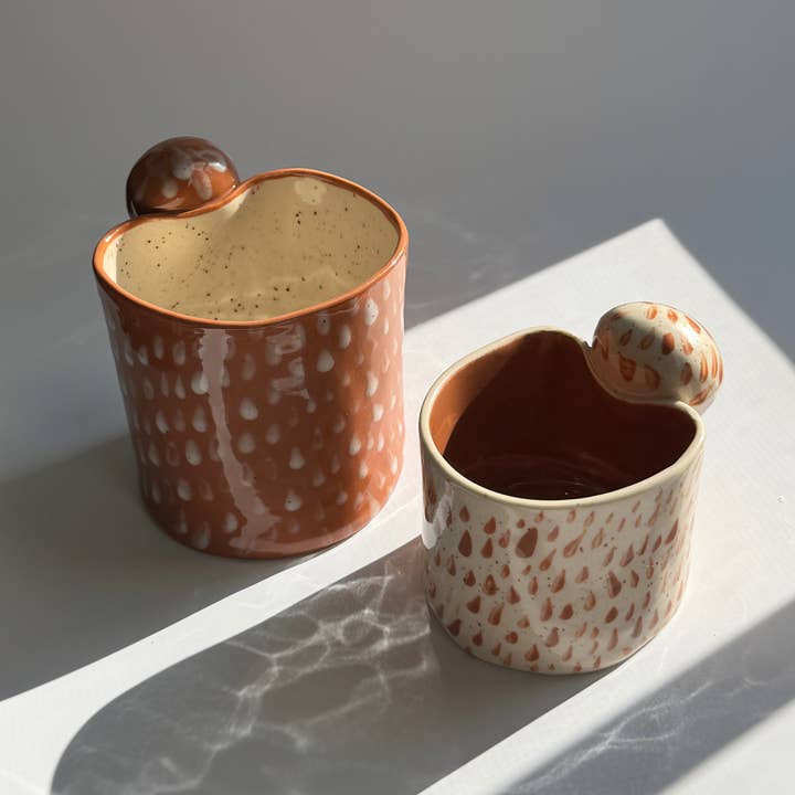 Handmade Ceramic Latte + Espresso Mug Set  for wholesale by KEIKO IVONNE