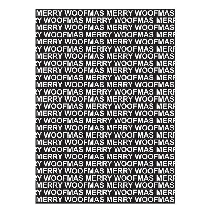 Gift wrap MERRY WOOFMAS for wholesale by Lieblingspfote