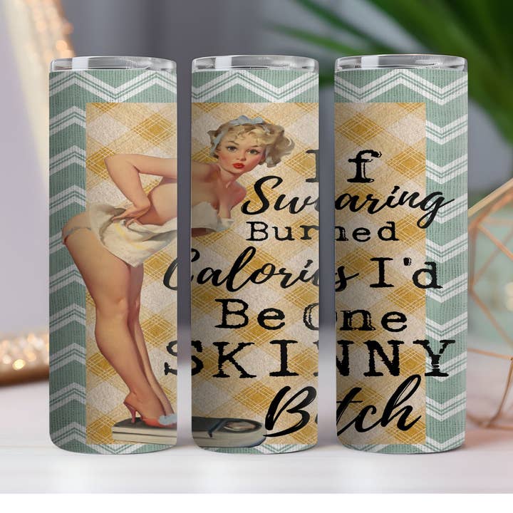 Gobelet à boisson Searing Burned Calories de 20 oz pour la vente par 316 Legacy LLC