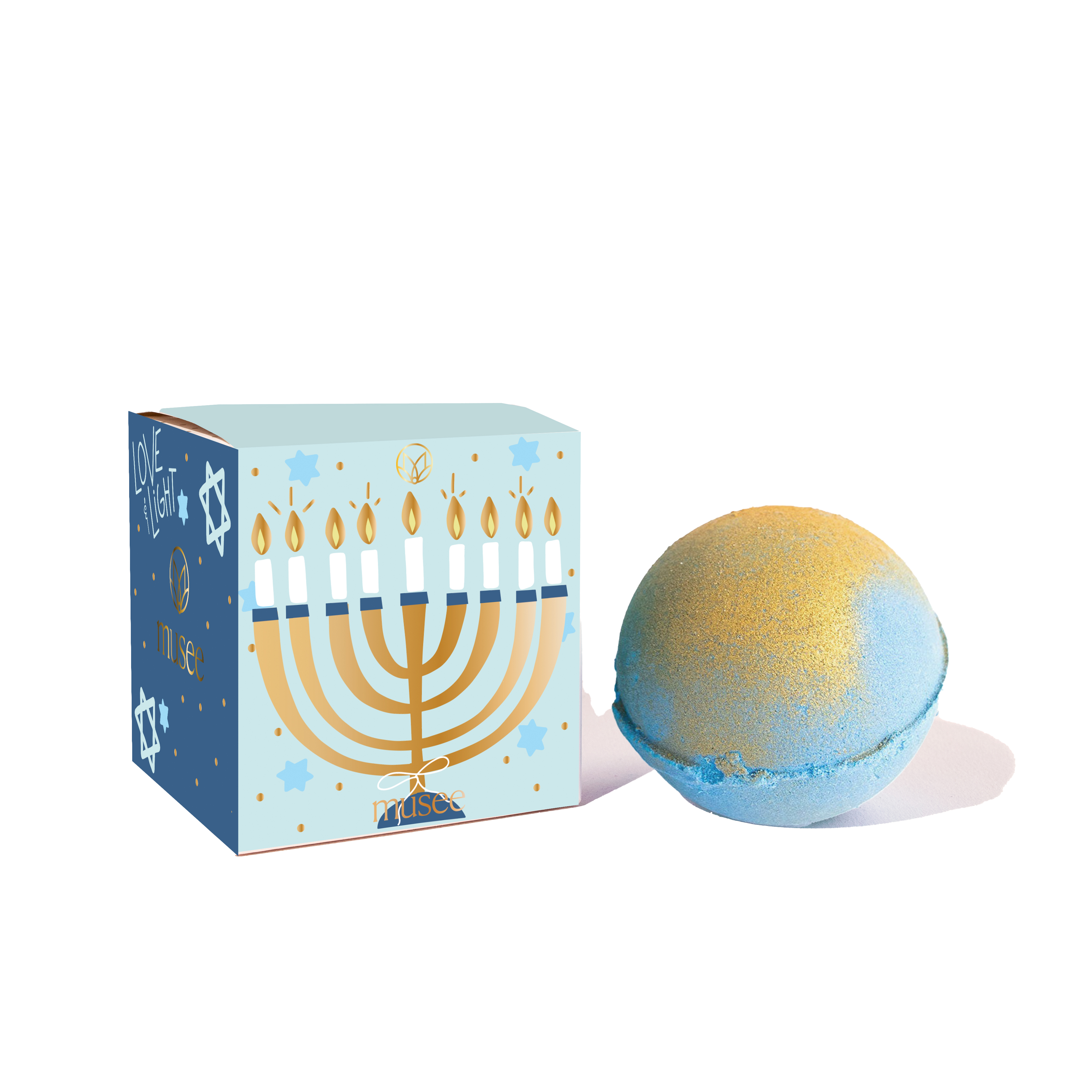 Musee - Wholesale Bath Bomb/Fizz - Happy Hanukkah Bath Balm0