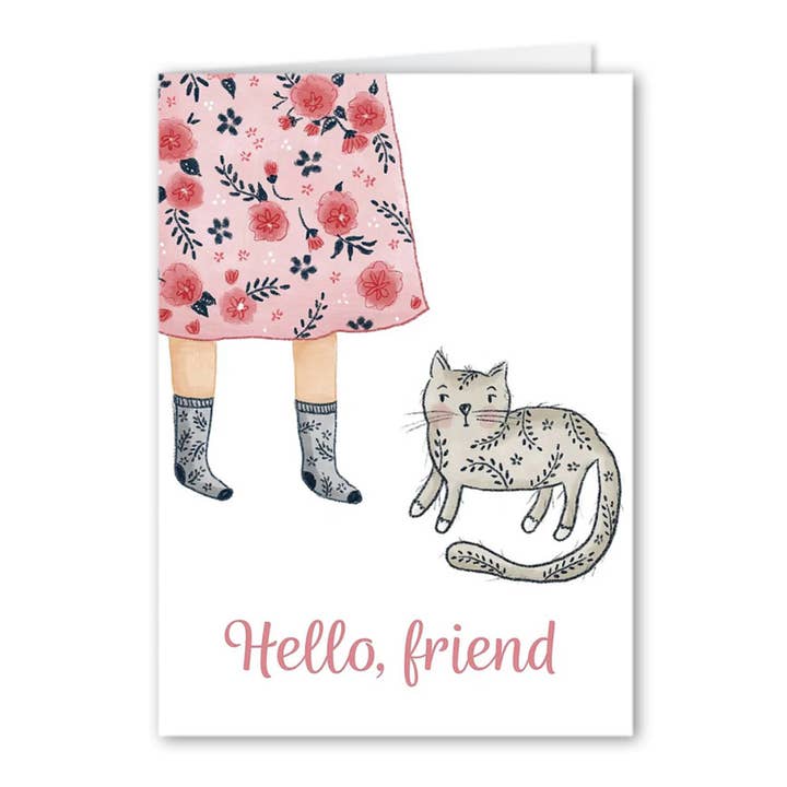 Forest & Fauna Paper Co. - Wholesale Friendship Card - Hello Friend Card
