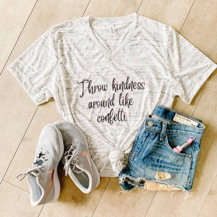 Throw Kindness Around Like Confetti Women's T-Shirt for wholesale by Little Lily Shop