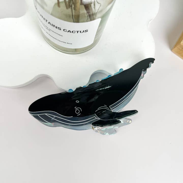 mildstyles - Wholesale Hair Clip - Women's - Whale Dolphin Shark Blue Hair Claw Clip