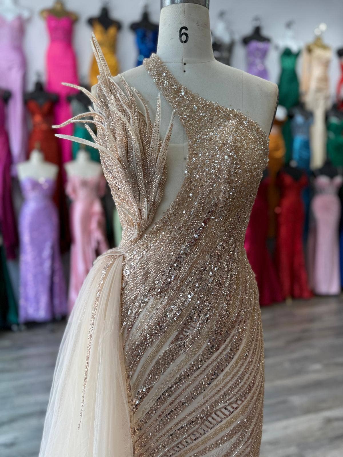 La Veneto - Wholesale Dress - Women's - LAPIS LUXE BEAD GOWN12