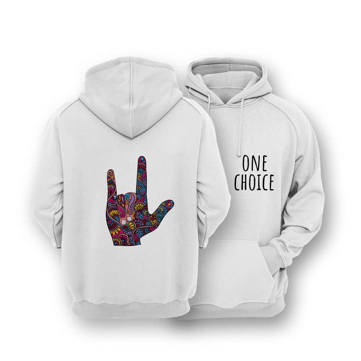 Duurzame hoodie - Love Sign voor wholesale door One Choice Apparel
