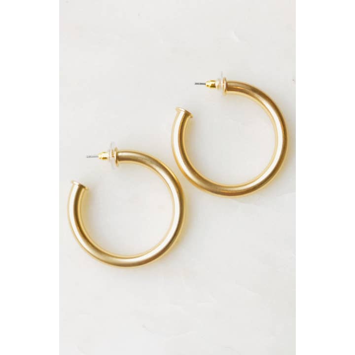 Ellison+Young - Wholesale Hoop Earrings - Upper Class Taste Hoop Earrings