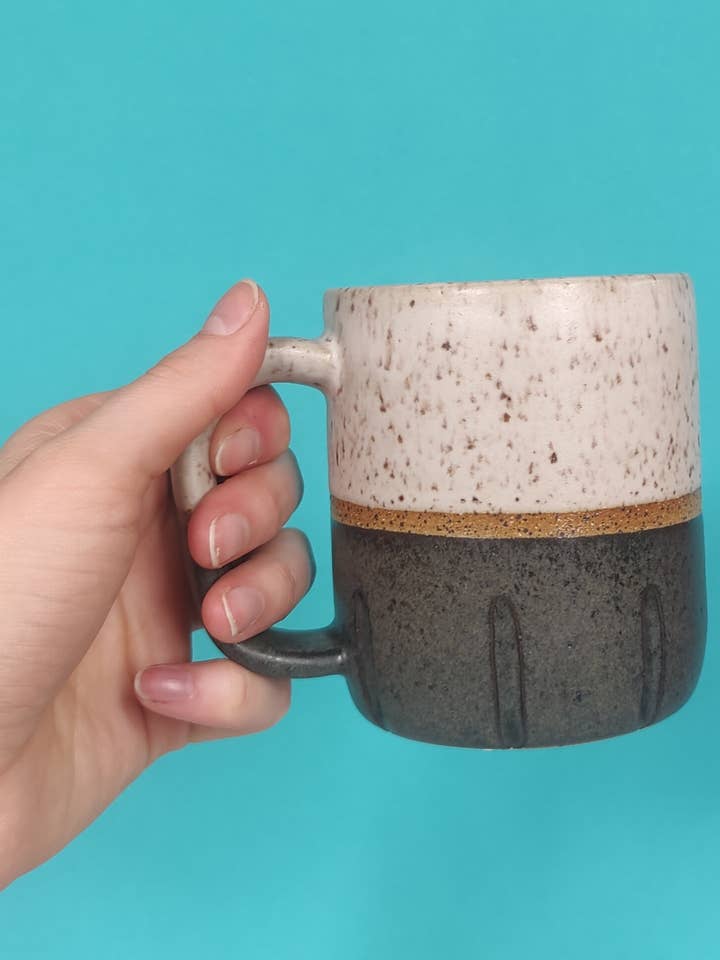 Zwart-witte koekjesmok voor wholesale door Osso Ceramics