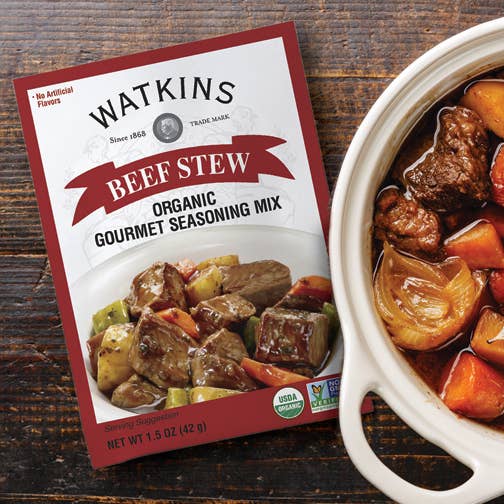 The Watkins Co. - Wholesale Dried Spice Mix - Organic Beef Stew Gourmet Seasoning Mix, 1.5 oz2