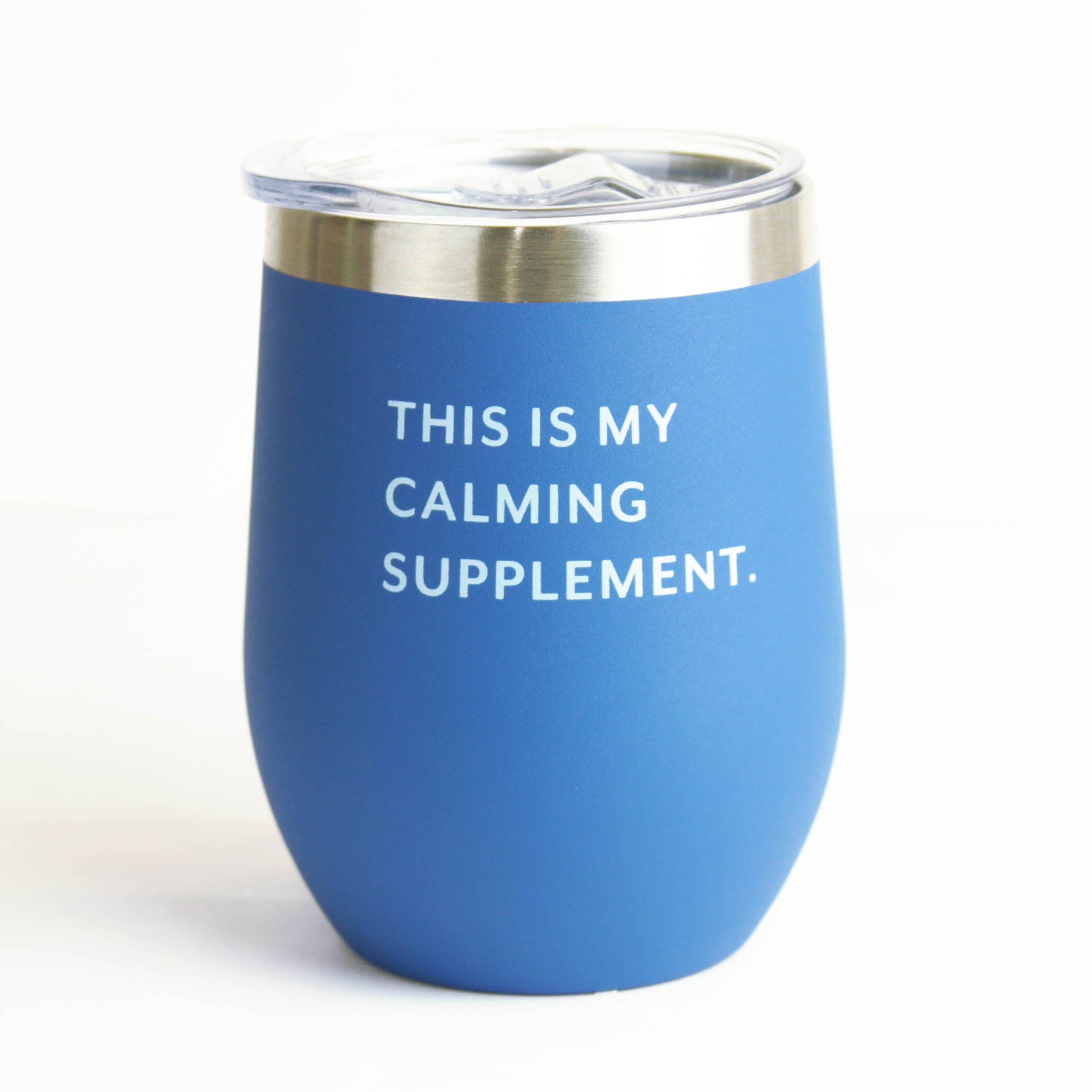 Calming Supplement Wine Tumbler for wholesale by Mare Modern Goods