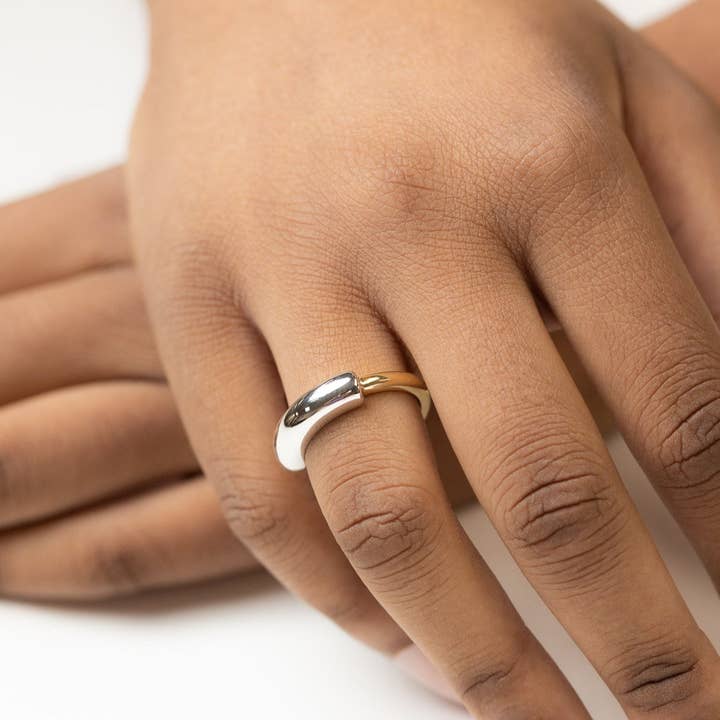 Belinda Jewelz - Wholesale Band/Stacked Ring - Nova Mixed Metal Ring1