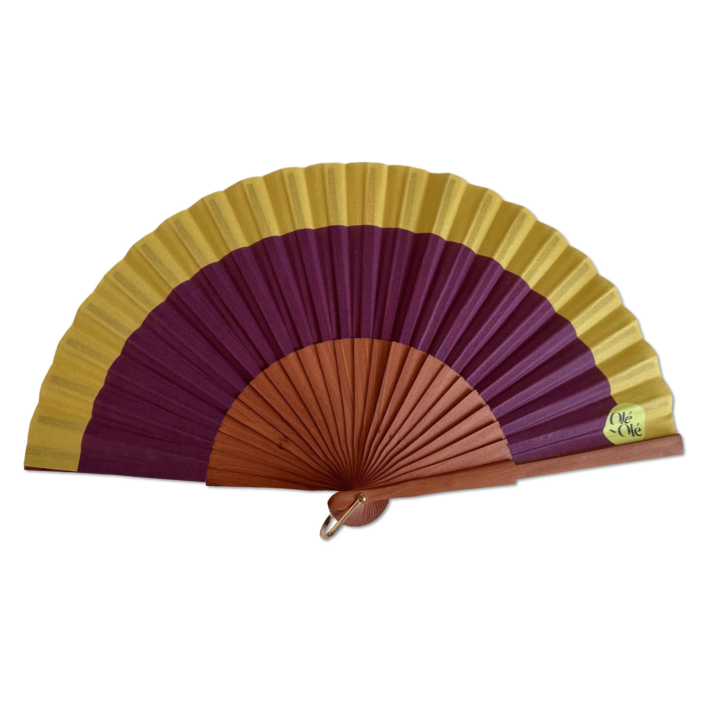 Olé-Olé - Wholesale Handheld Folding Fan - Plum fan0