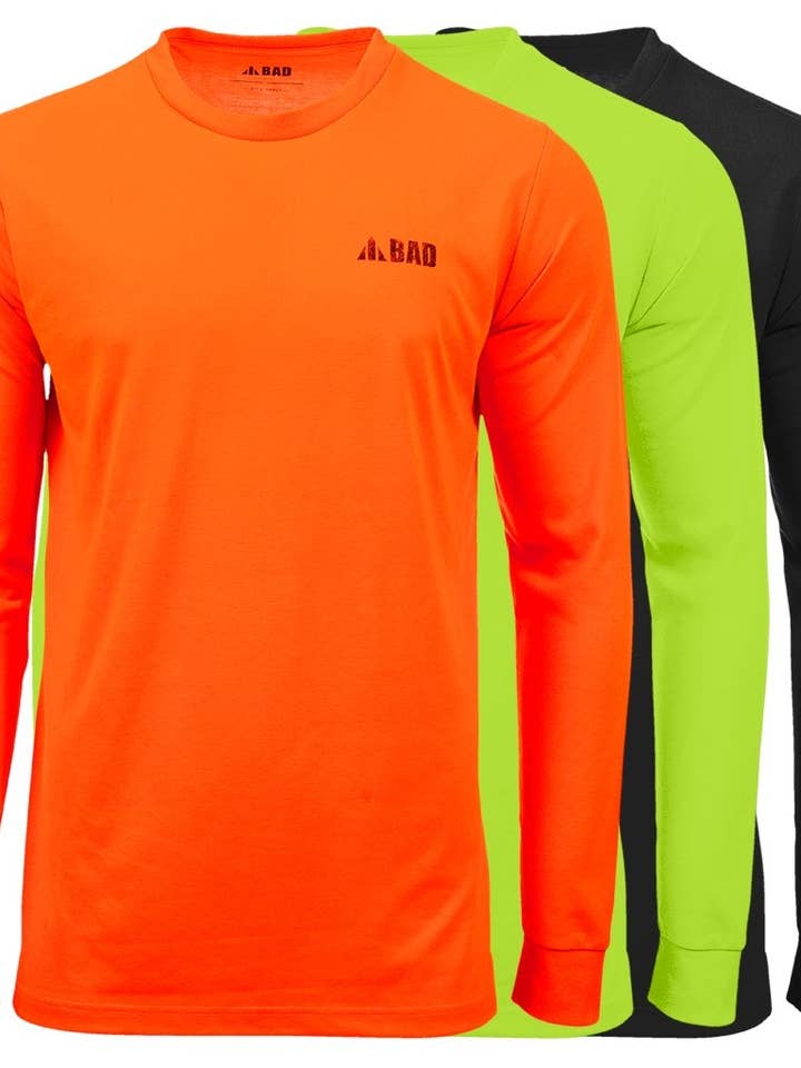 BAD WORKWEAR - Wholesale T-shirt – men's - BAD® TRADEMARK HI-VIS L/S T-SHIRT