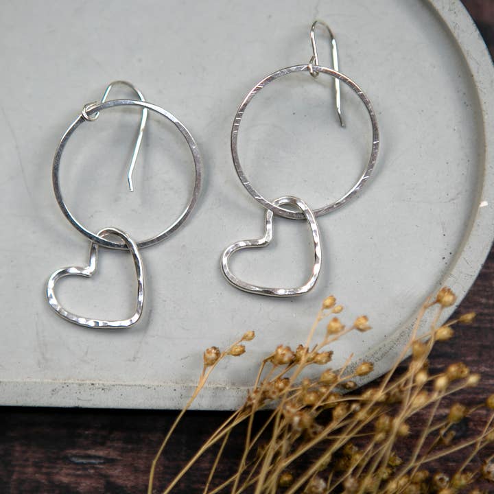 The Old Farmhouse Jewellery – wholesale Dangle earrings – Small Charm & Hoop Earrings, sterling silver, statement2