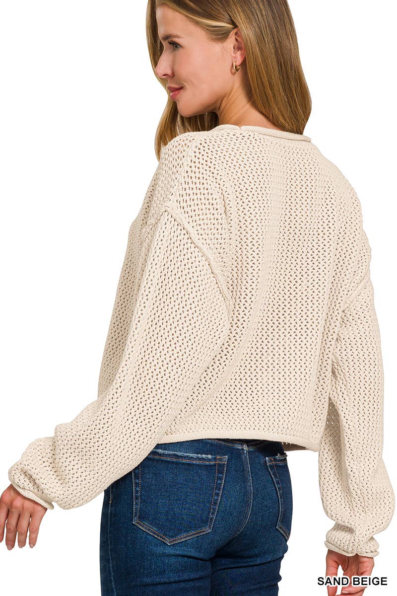 Vanilla Monkey - Vente Pull en maille – femme - Pull ras du cou à drapeau américain13