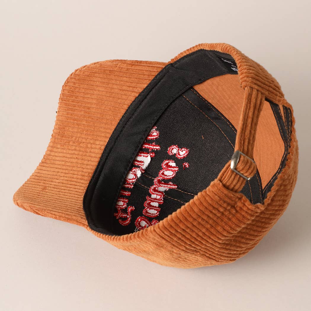 Fashion City - Vente Casquette de baseball – unisexe - Casquette en velours côtelé brodée préférée du Père Noël9