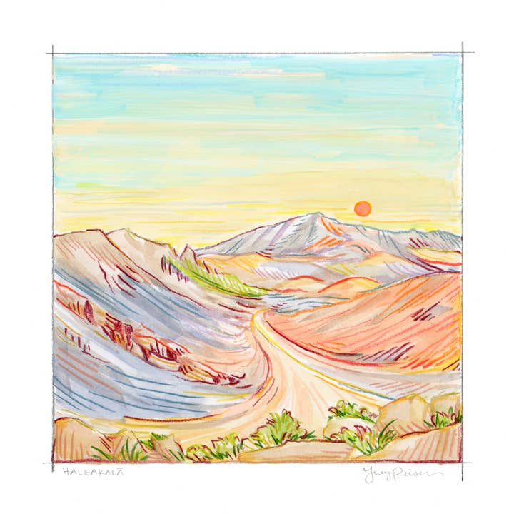 Estampe « Haleakalā » pour la vente par Lucy Reiser Fine Art