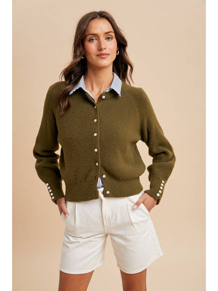 In Loom - Wholesale Cardigan - Dames - GEBREIDE VEST MET VAGE RIBBELSTRUCTUUR9