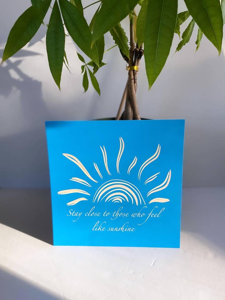 Fyrkantiga konstpositivitetstryck - Sunshine för wholesale av Faodail Studio