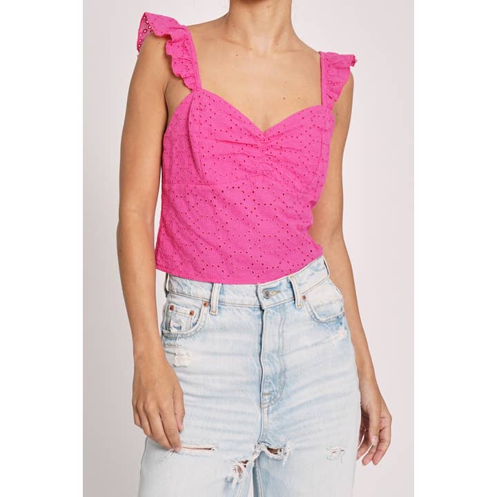 TOP CAMI COM BABADO por atacado de Sans Souci