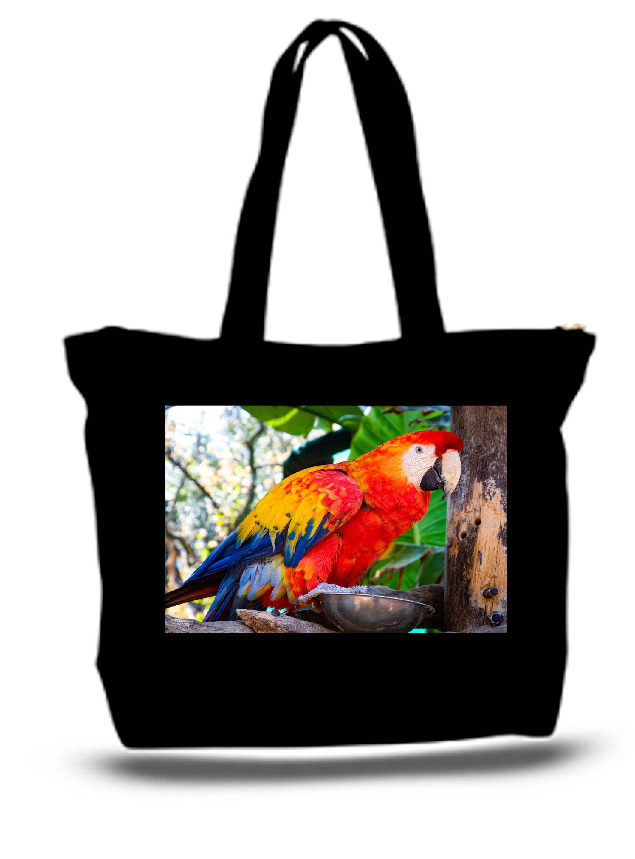 BMS BIZ - Wholesale Tote Bag - Unisex - Parrot Large Tote Grocery & Stuff Bag0