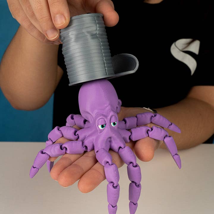 The Butler's Company - Venta al por mayor Figura decorativa - Pulpo con Lata | Animal Articulado de Alta Calidad Impreso en 3D3