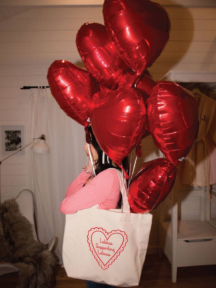 Latinas Supporting Latinas Tote Bag for wholesale by Jen Zeano Designs