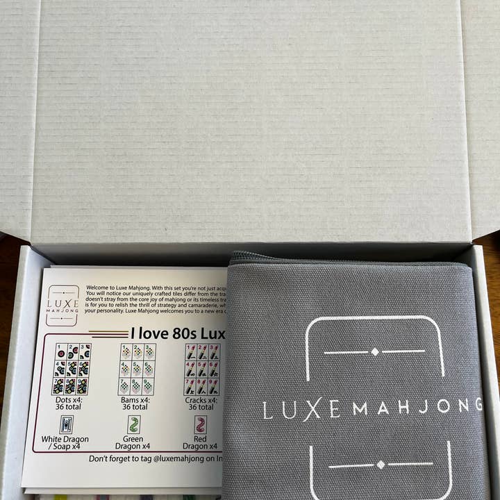 Luxe Mahjong - Wholesale Board Game - I Love the 80s Mahjong Set2