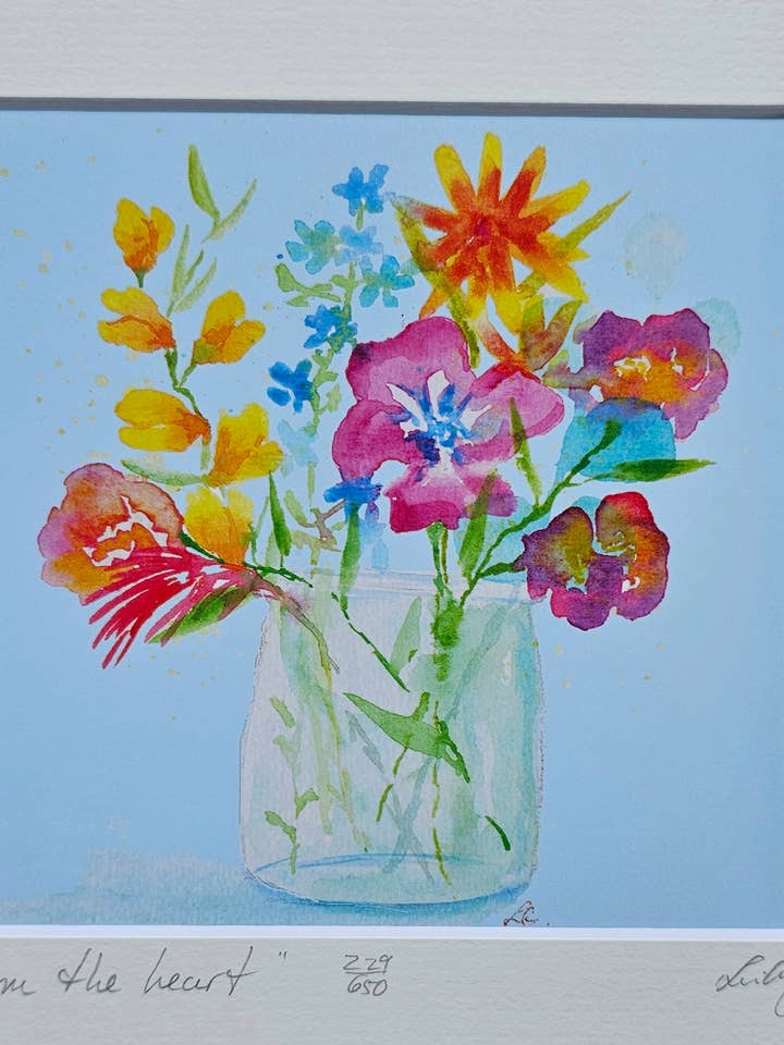 „... fra hjertet" Begrænset udgave print for engroshandel hos Lani Gregory - Art