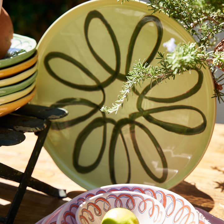 Couleur Nature - Wholesale Charger plate - Amalfi Service Charger Plate Lime - 12.6" Diameter5