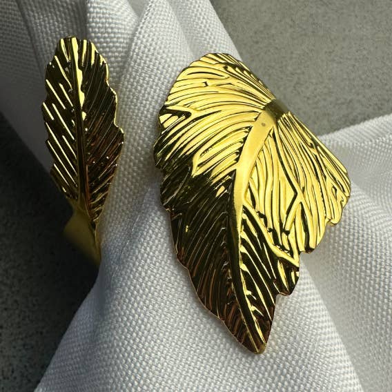 Anel Guardanapo - Pena Dourada por atacado de Homexclusive