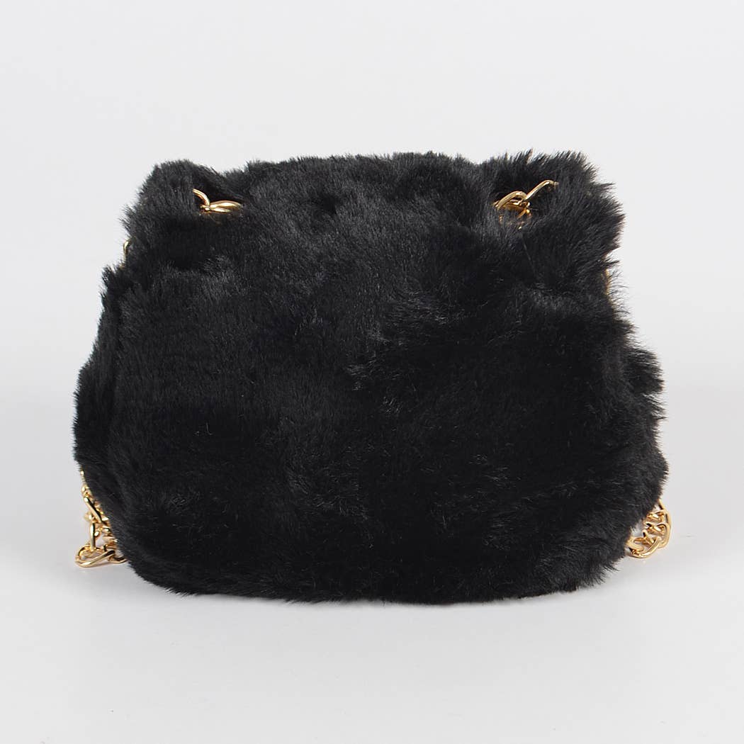 3AM BY H&D ACCESSORIES - Wholesale Crossbody Bag - Women's - Faux Fur Mini Bag9