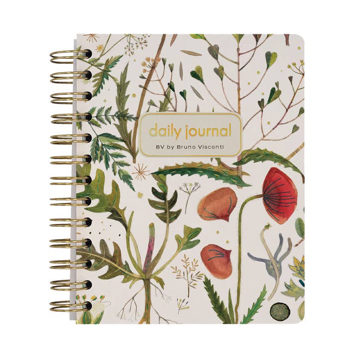 A6 ArtPlanner Spiral Weekly Diary - Greens and Flowers for wholesale by BV by Bruno Visconti