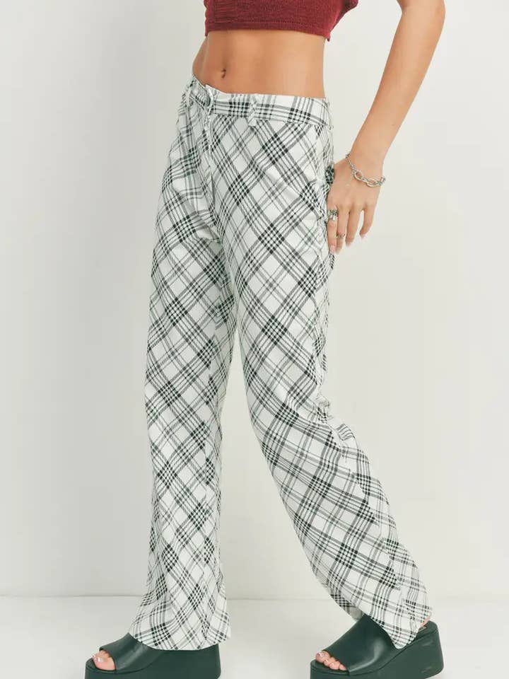 Jodie Plaid Pants for wholesale by Pretty Damage