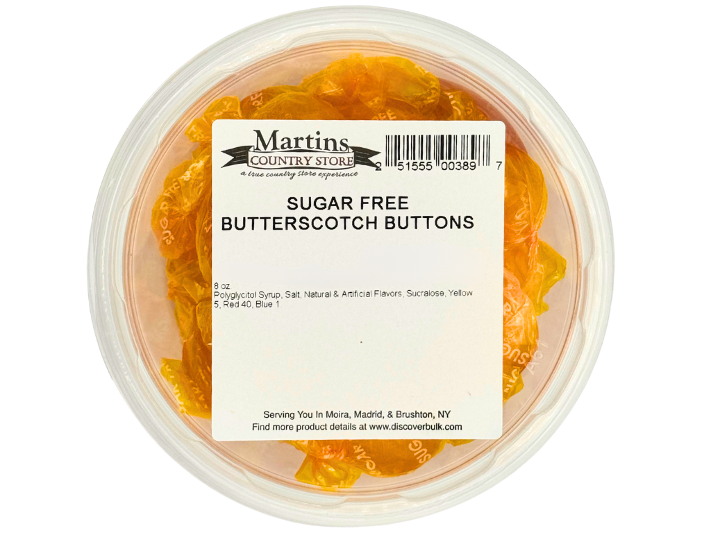 Martin's Country Store LLC - Wholesale Hard Candy - SUGAR FREE BUTTERSCOTCH BUTTONS 8oz3
